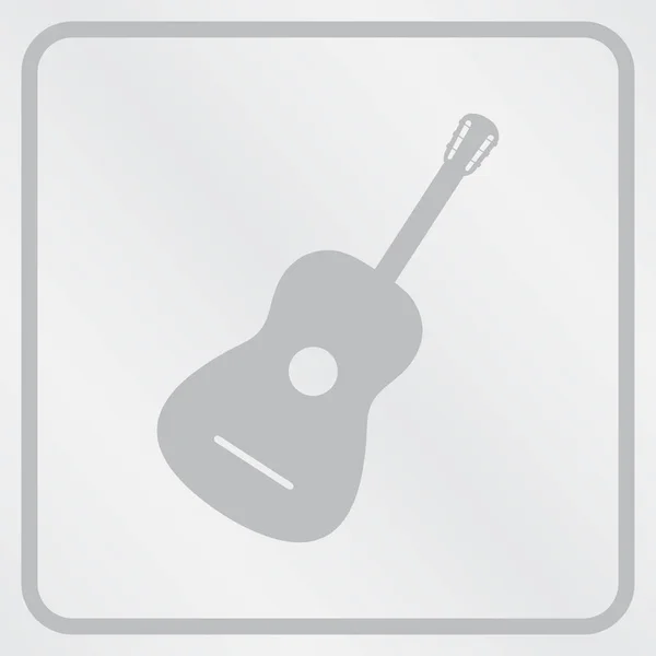 Web de guitarra Icono Vector — Vector de stock