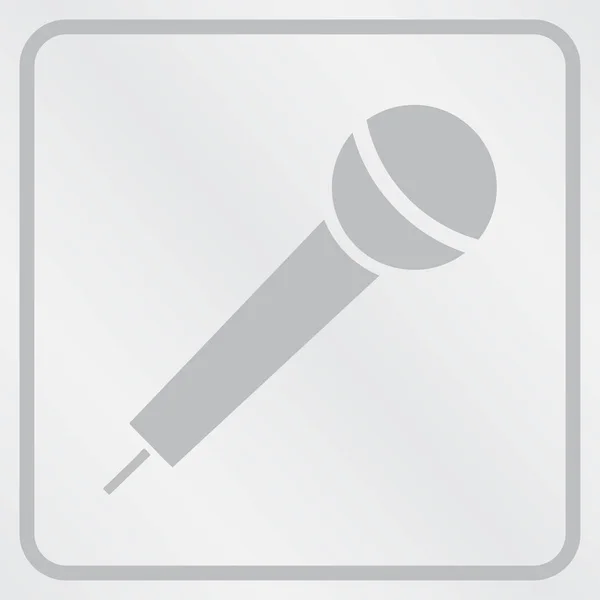 Vektorové ikony mikrofonu, hlasový záznamník, rozhovor, karaoke, Eps10 — Stockový vektor