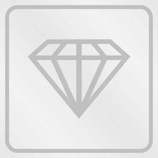 Diamant-Websymbol-Vektor. — Stockvektor