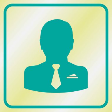 işadamı simgesi. Web tasarım stili