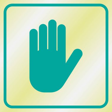 El simgesi. Web tasarım stili
