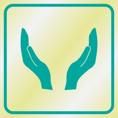 El simgesi. Web tasarım stili