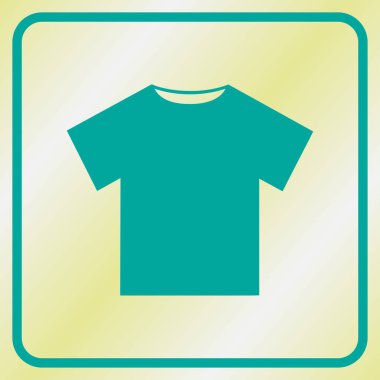 t-shirt simgesi. Web tasarım stili