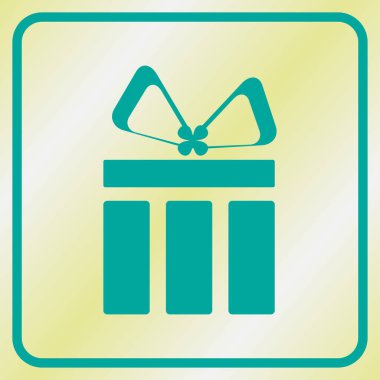 Hediye, hediye, Giftbox izole düz Web telefon simgesi