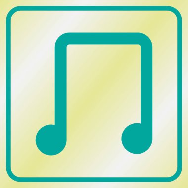 siyah müzik notlar simgesini