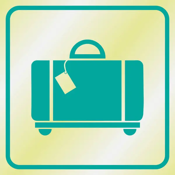 Baggage vector icon. web design style — Stock Vector