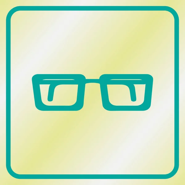 Gafas. estilo de diseño web — Vector de stock