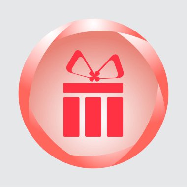 Hediye, hediye, Giftbox izole düz Web telefon simgesi