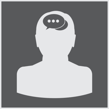 man simgesi vektör illüstrasyonu