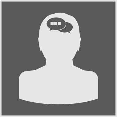 man simgesi vektör illüstrasyonu