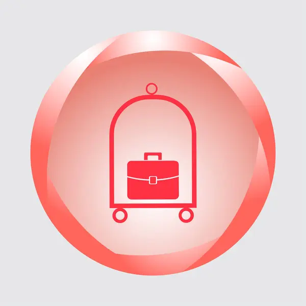 Icône web vectoriel bagages — Image vectorielle
