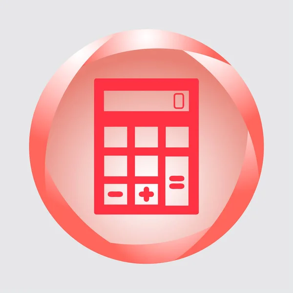 Calculator icon flat style. Vector illustration, EPS10. — Stock Vector