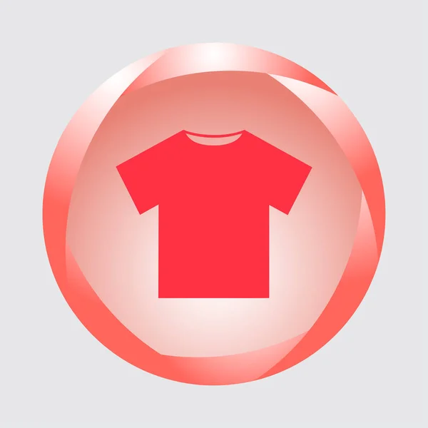 T-shirt estilo plano ícone. Ilustração vetorial, EPS10 . —  Vetores de Stock