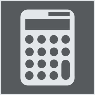 Hesap makinesi simge web tasarım