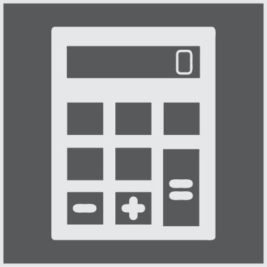 Hesap makinesi simge web tasarım