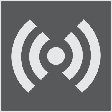 RSS simgesi düz stil ikonu. Vektör çizim