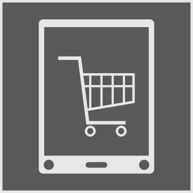 izole boş bir ekran ile akıllı telefon