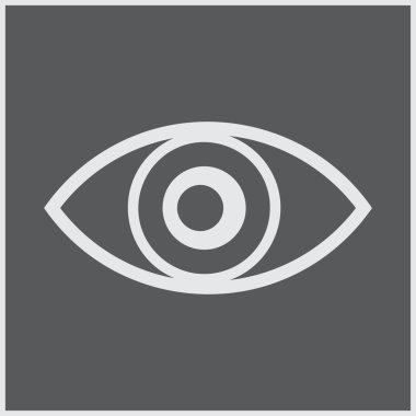Göz simgesi vektör illüstrasyonu