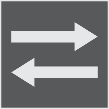 Trendy düz stil vektör çizim, Eps10 ok simgesini.