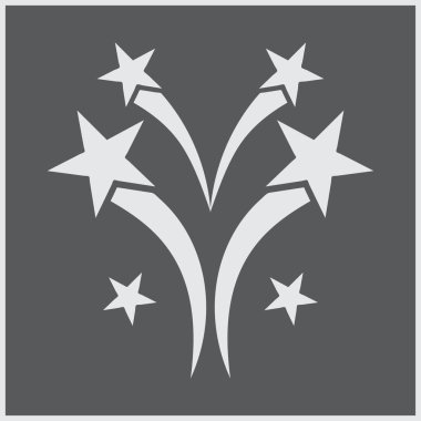 Vektör havai fişek web simgesi