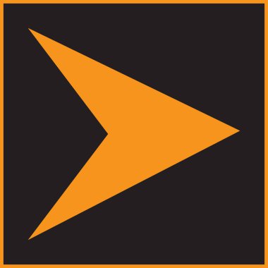 Trendy düz stil vektör çizim, Eps10 ok simgesini.