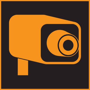 Video kamera düz simgesi. Web ve mobil için modern vektör çizim.