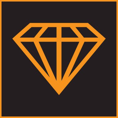 Elmas web simge vektör.