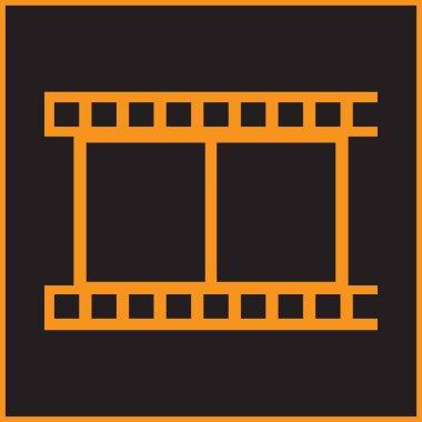 Video vektör düz simgesi