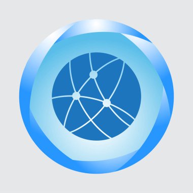 Web simgesi trendy düz stil içinde gidin. Vektör çizim, Eps10.