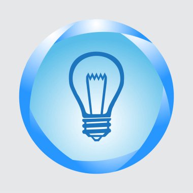 Ampul hattı simgesi vektörü