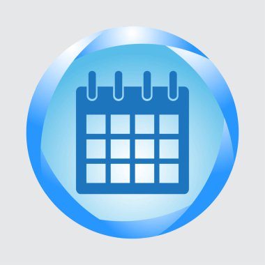 Takvim izole düz Web telefon simgesini