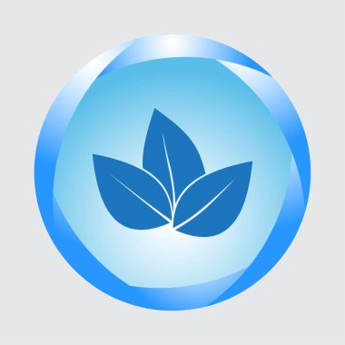 Eko simgesi yaprak vektör illüstrasyon izole