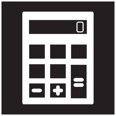 Hesap makinesi simge web tasarım