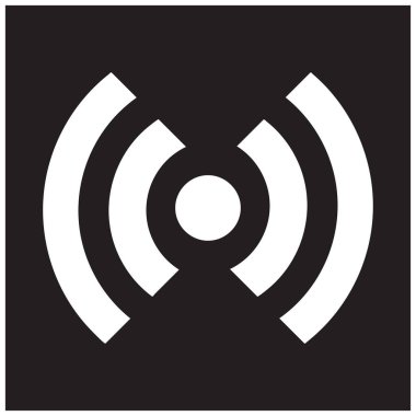 RSS simgesi düz stil ikonu. Vektör çizim