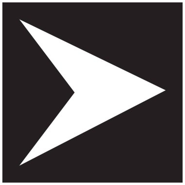 Trendy düz stil vektör çizim, Eps10 ok simgesini.