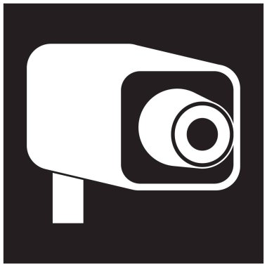 Video kamera düz simgesi. Web ve mobil için modern vektör çizim.