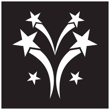 Vektör havai fişek web simgesi