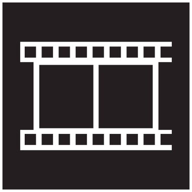 Video vektör düz simgesi