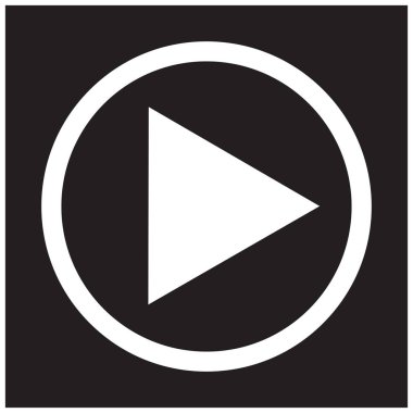 Trendy düz tarzı oyun düğme simgesi. Web sitesi tasarımı oyun simgesi