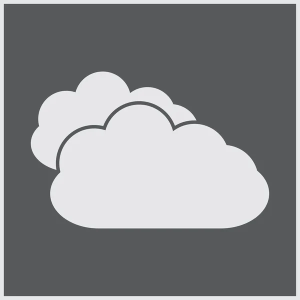 Nube vector icono web — Vector de stock