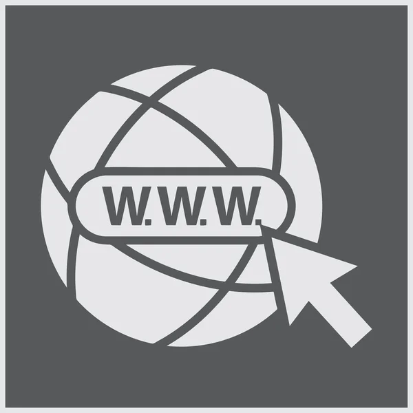 Globe web Icon Vector — Stockvector