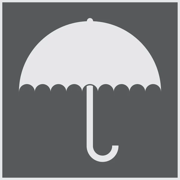 Umbrella sign icon. Rain protection symbol. Flat design style. — Stock Vector