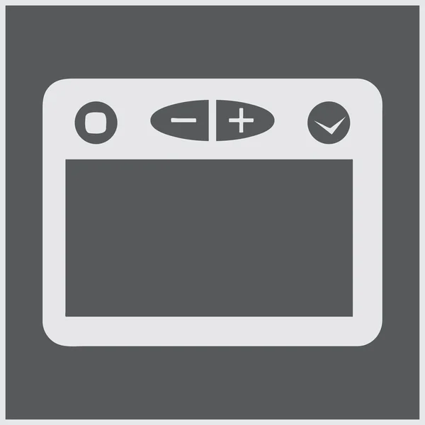Icono del navegador. diseño web — Vector de stock