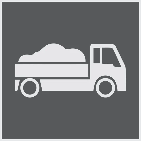 Ikona ciężarówki dostawczej. ilustracja wektora. — Wektor stockowy