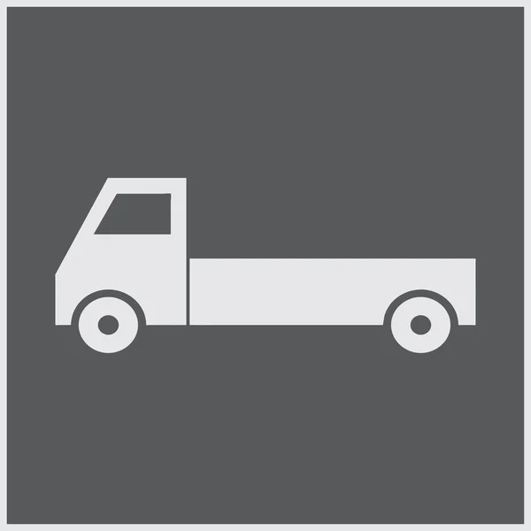 Icono del camión de reparto. ilustración vectorial. — Vector de stock