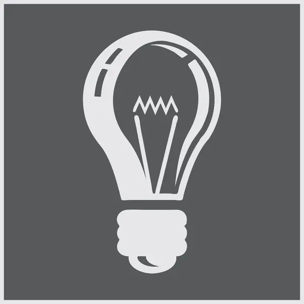 Icône lampe web design — Image vectorielle