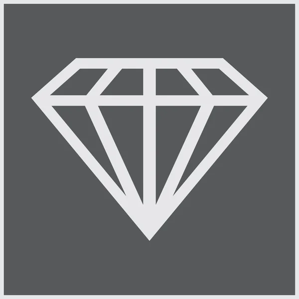 Diamond web Icon Vector. — Stock vektor