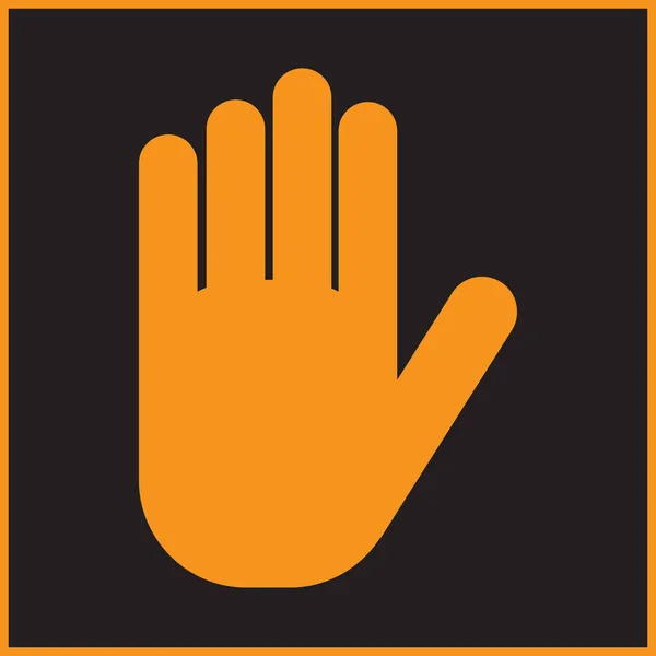 Vector protecting hands icon — Stock Vector