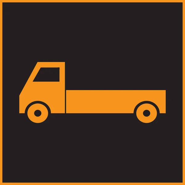 Icône de camion de livraison. illustration vectorielle. — Image vectorielle