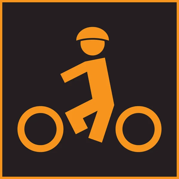 Fiets pictogram vector illustratie — Stockvector